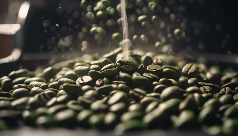 coffee beans being roasted