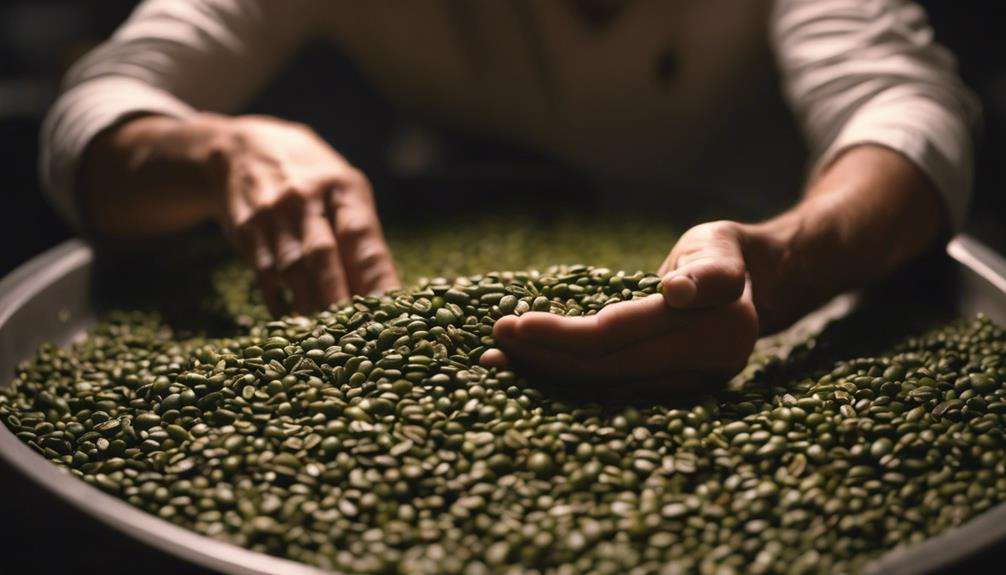 roasting fresh green beans